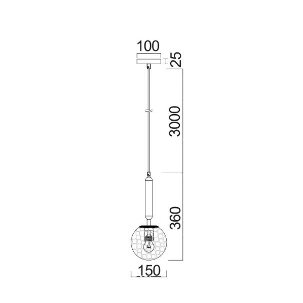 CLA TRATTINO Pendant - 1/3 Light, IP20, Spherical, Glass-CLA Lighting-Ozlighting.com.au