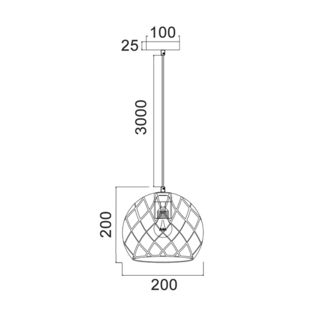 CLA TUILE Pendant - Iron-CLA Lighting-Ozlighting.com.au