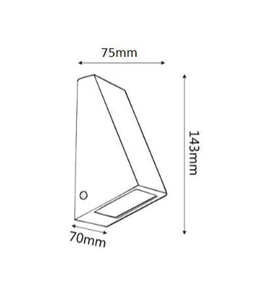 CLA WEDGE - Modern Outdoor Wall Light IP44-CLA Lighting-Ozlighting.com.au