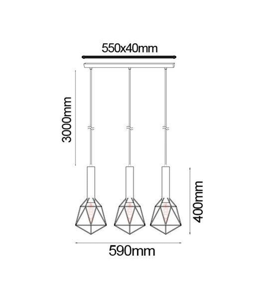 CLA WHITEBAND Pendant - 1/3 Light-CLA Lighting-Ozlighting.com.au