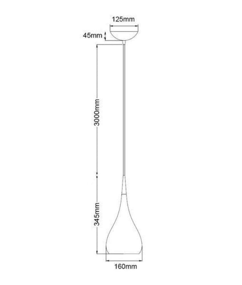 CLA ZARA Pendant - 1 Light, Dome-CLA Lighting-Ozlighting.com.au