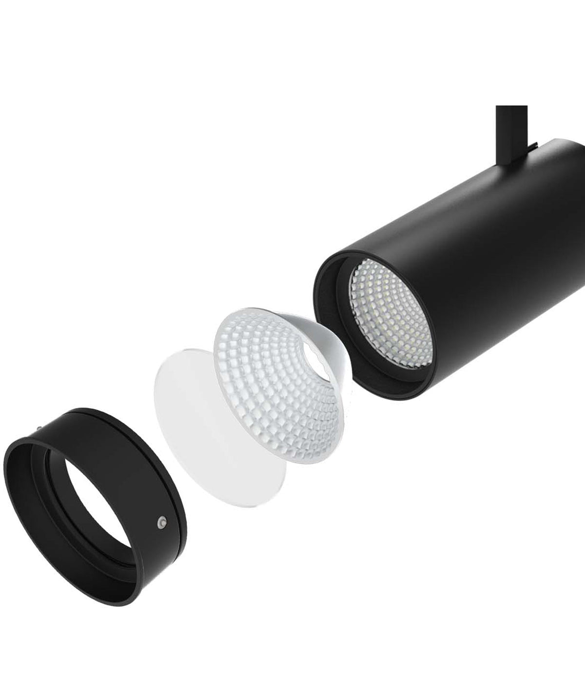 CLA ZONE LED Track Head - 30W, Tri-Colour, Colour Switchable, Dimmable, 3-Circuit-CLA Lighting-Ozlighting.com.au