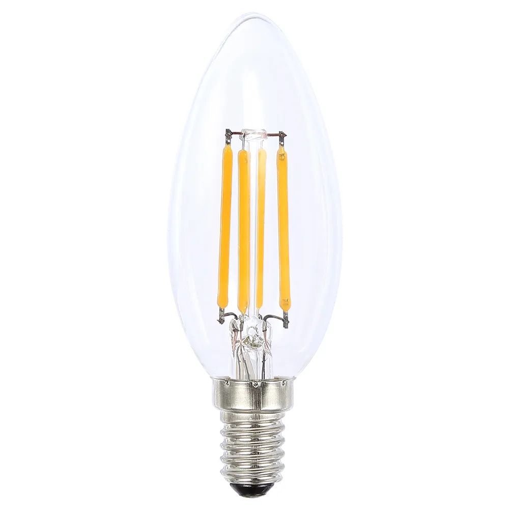 Cafe Lighting 4W Clear Candle LED Filament Globe Ozlighting