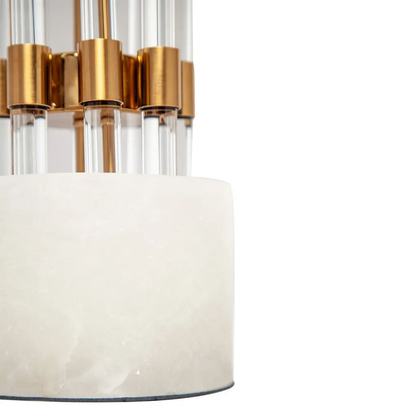 Cafe Lighting ABBEY - Glass & Marble Table Lamp-Cafe Lighting-Ozlighting.com.au