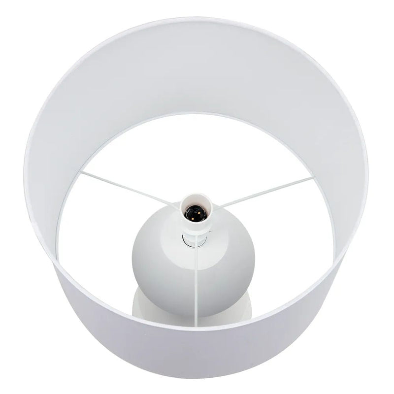 Cafe Lighting ABSTRACT - Minimalist White Table Lamp-Cafe Lighting-Ozlighting.com.au