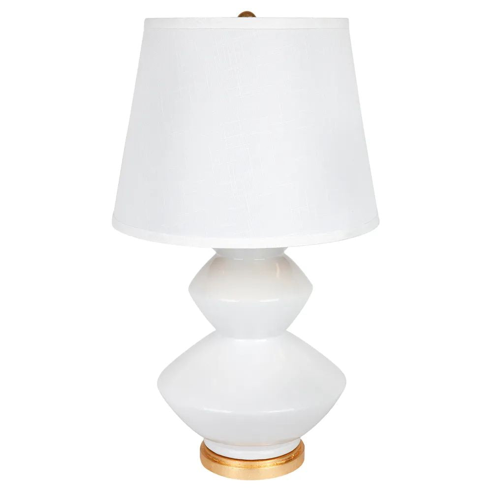 Cafe Lighting BALDWIN Table Lamp - White & Gold Ceramic-Cafe Lighting-Ozlighting.com.au