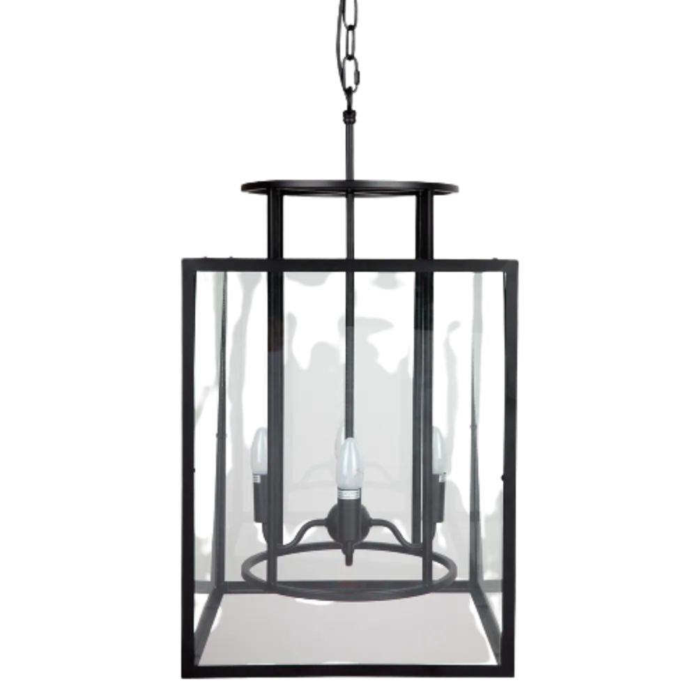 Cafe Lighting CONCORD - 2/4 Light Small/Large Metal Cage Lantern Pendant-Cafe Lighting-Ozlighting.com.au
