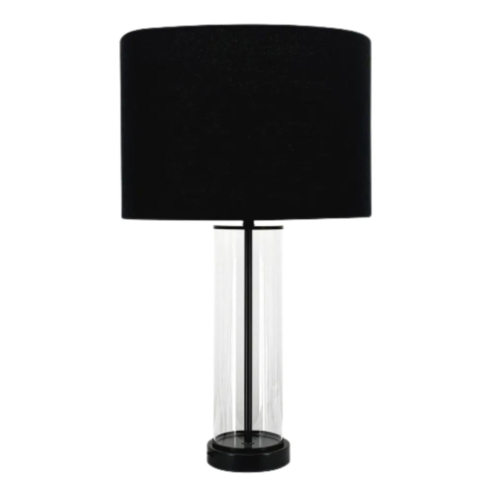 Cafe Lighting EAST SIDE Table Lamp - Cylindrical Clear Glass-Cafe Lighting-Ozlighting.com.au