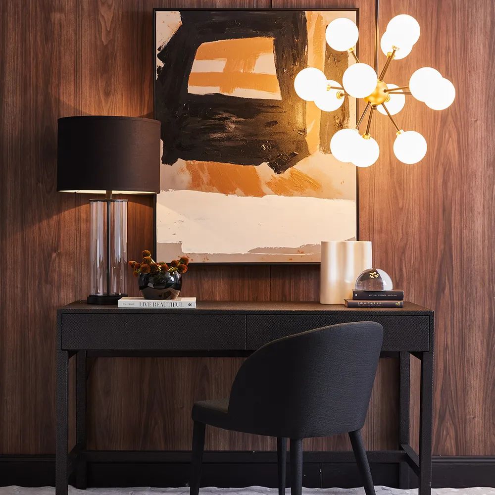 Cafe Lighting EAST SIDE Table Lamp - Cylindrical Clear Glass-Cafe Lighting-Ozlighting.com.au