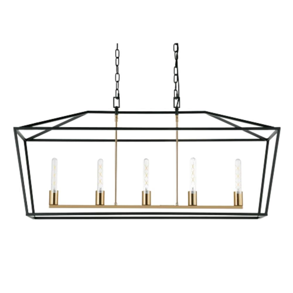 Cafe Lighting LE MANS Pendant - 5 Light Medium/Large Cage Lantern-Cafe Lighting-Ozlighting.com.au