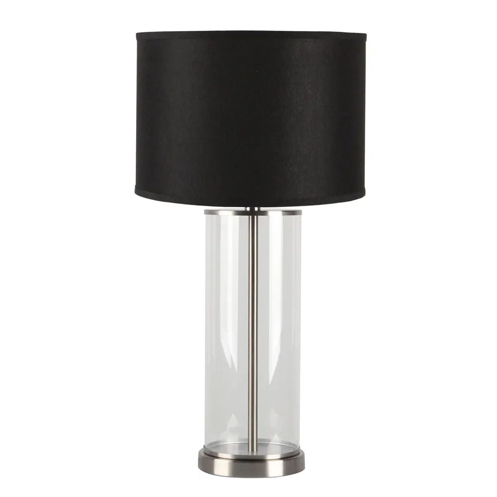 Cafe Lighting LEFT BANK Table Lamp - Cylindrical Clear Glass-Cafe Lighting-Ozlighting.com.au