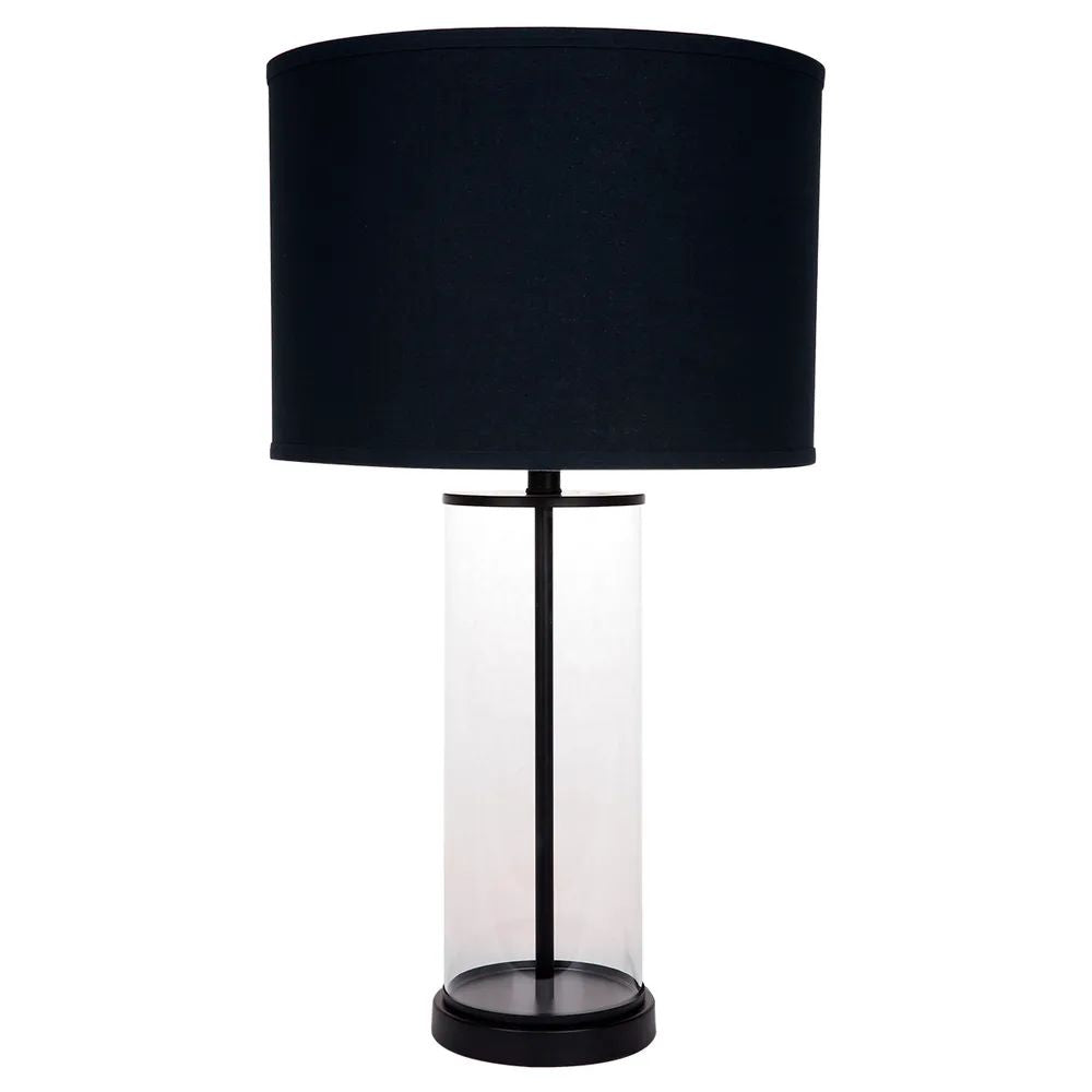 Cafe Lighting LEFT BANK Table Lamp - Cylindrical Clear Glass-Cafe Lighting-Ozlighting.com.au