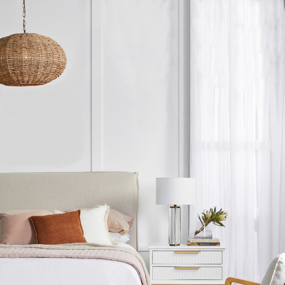 Cafe Lighting MONTEGO Pendant - 64.5cm Oval Rattan-Cafe Lighting-Ozlighting.com.au