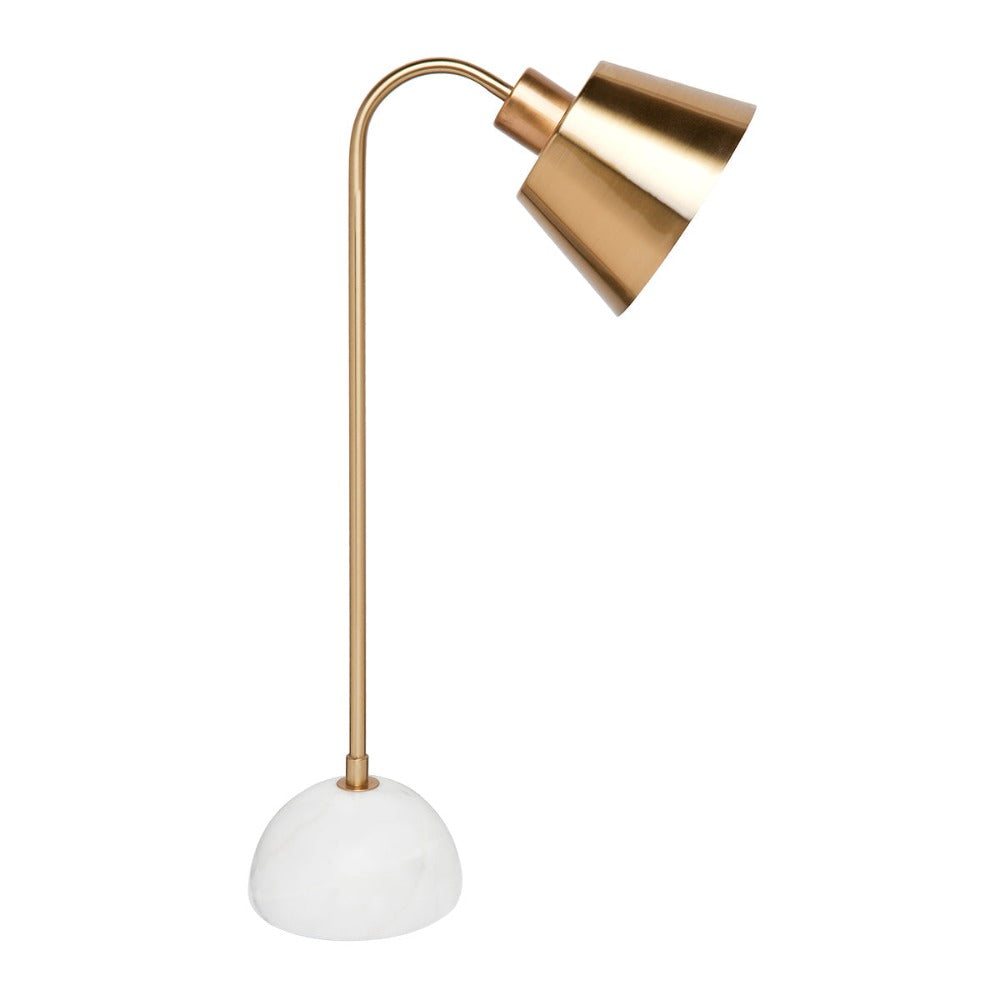 Cafe Lighting NICHOLSON - White Marble Table Lamp-Cafe Lighting-Ozlighting.com.au
