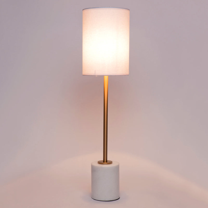 Cafe Lighting NOLA - White Marble Table Lamp-Cafe Lighting-Ozlighting.com.au