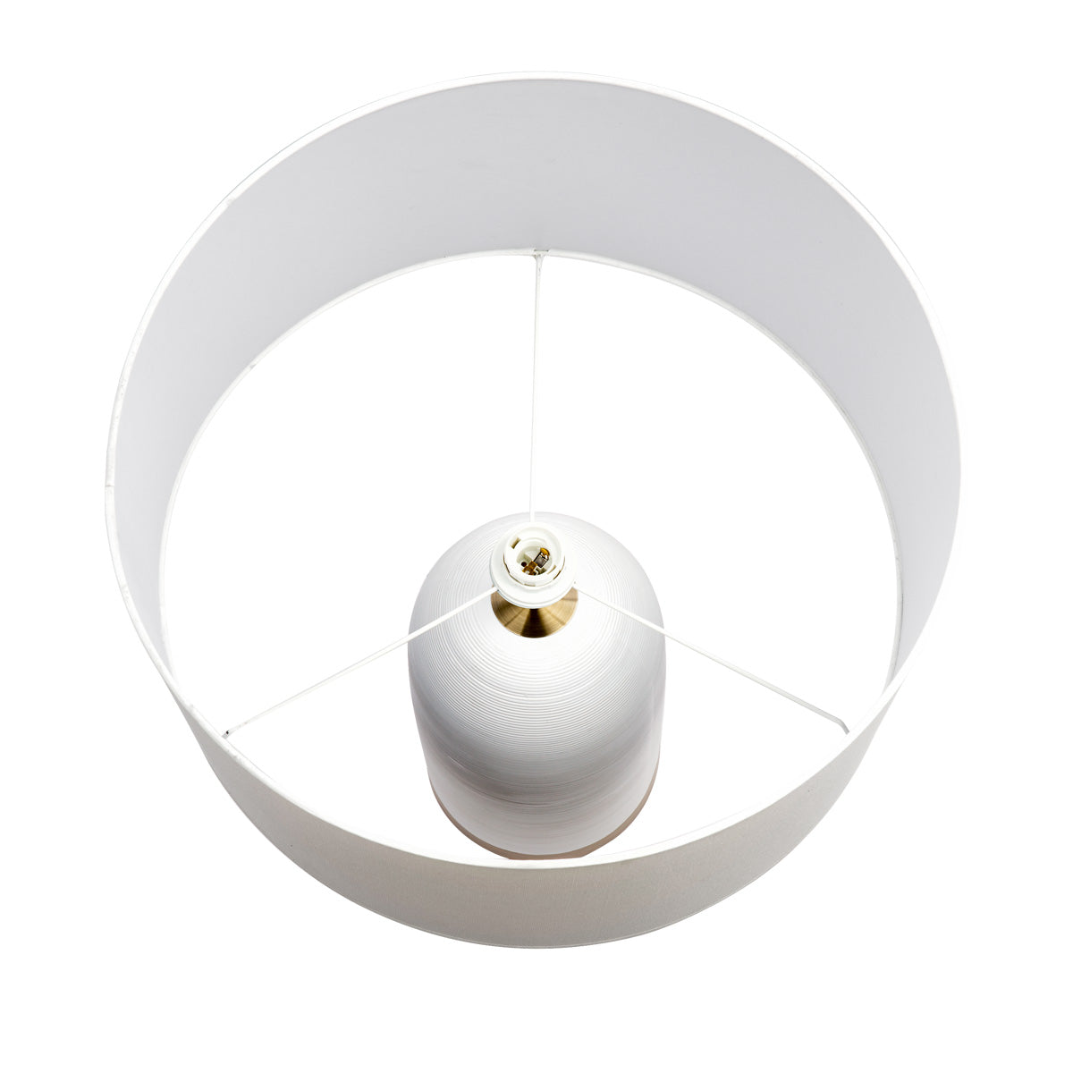 Cafe Lighting OMAHA - Patterned Ceramic Matt White Table Lamp-Cafe Lighting-Ozlighting.com.au