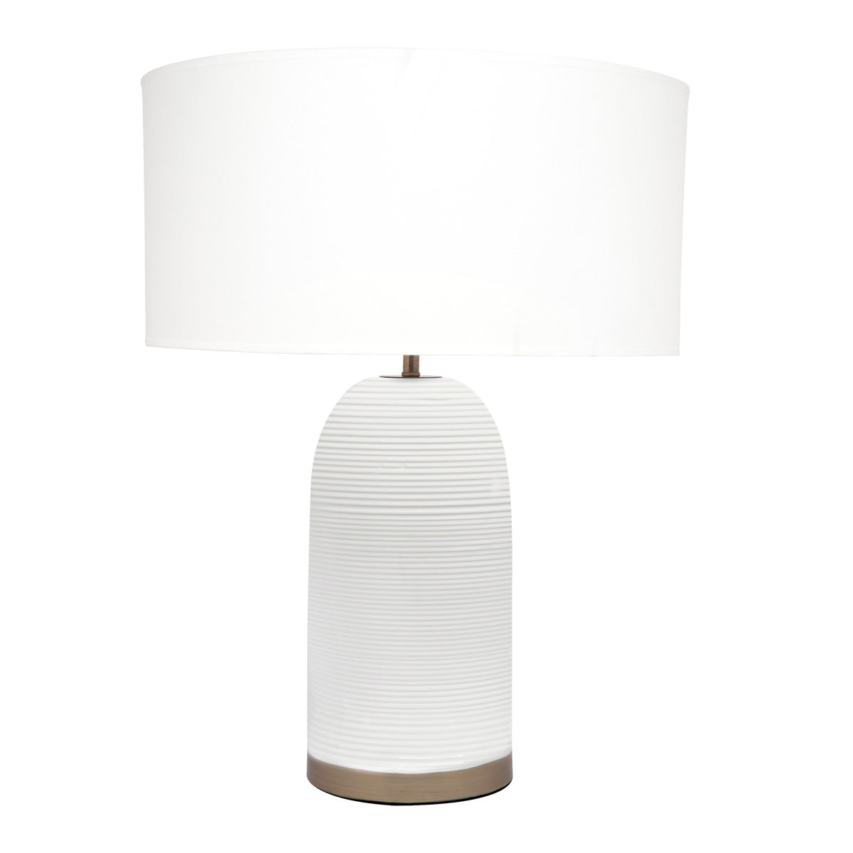 Cafe Lighting OMAHA Table Lamp - Patterned Ceramic Matt White-Cafe Lighting-Ozlighting.com.au