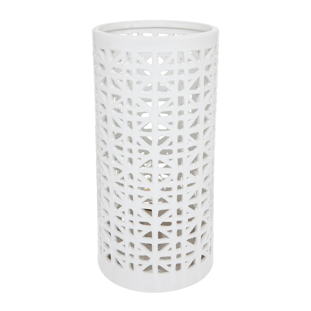 Cafe Lighting OPRAH - Matt White Ceramic Table Lamp-Cafe Lighting-Ozlighting.com.au