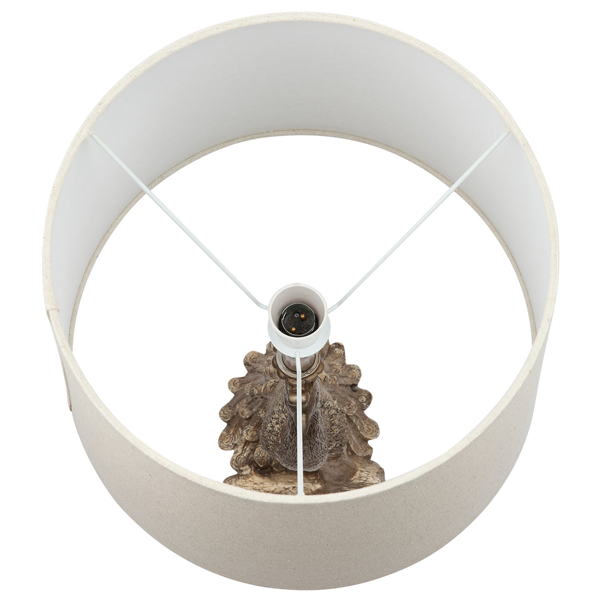 Cafe Lighting PEACOCK Table Lamp - Champagne Gold Peacock Resin-Cafe Lighting-Ozlighting.com.au