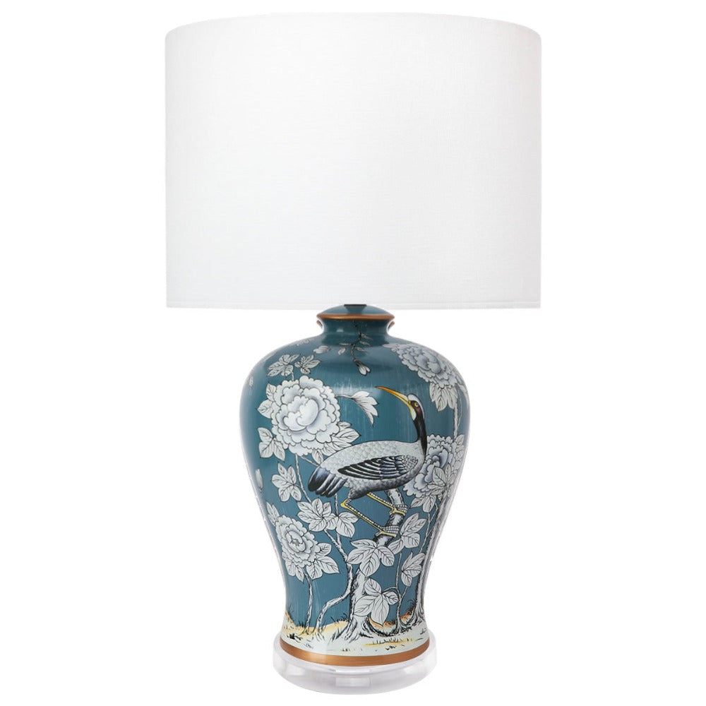 Cafe Lighting SERAPHINE Table Lamp - Oriental Painted Ceramic-Cafe Lighting-Ozlighting.com.au