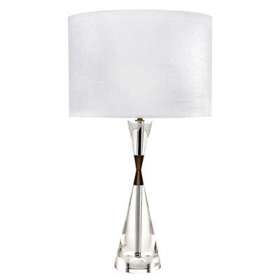 Cafe Lighting SPIRIT - Geometric Clear Crystal Glass Table Lamp-Cafe Lighting-Ozlighting.com.au