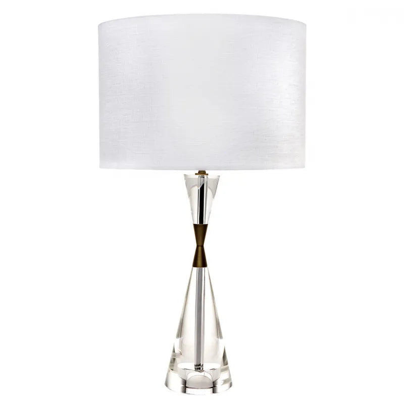 Cafe Lighting SPIRIT Table Lamp - Geometric Clear Crystal Glass-Cafe Lighting-Ozlighting.com.au