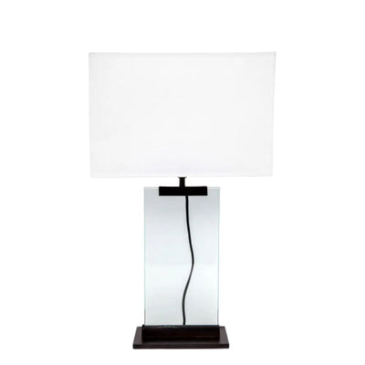 Cafe Lighting VALERIA - Clear Glass Panel Table Lamp-Cafe Lighting-Ozlighting.com.au