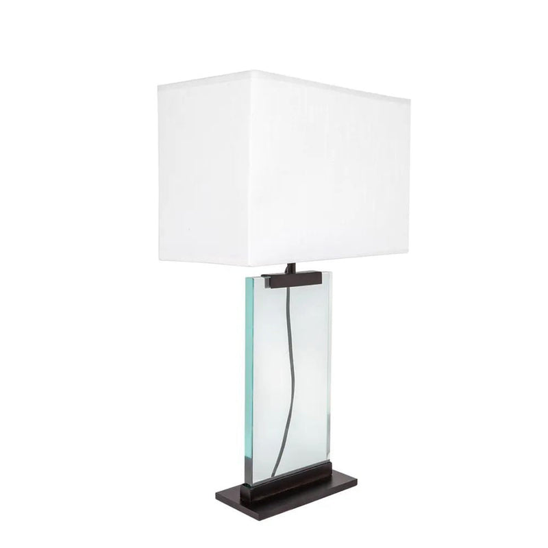 Cafe Lighting VALERIA - Clear Glass Panel Table Lamp-Cafe Lighting-Ozlighting.com.au