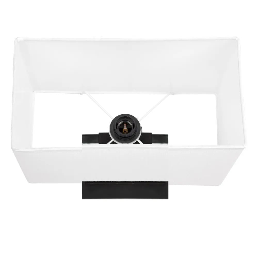 Cafe Lighting VALERIA Table Lamp - Clear Glass Panel-Cafe Lighting-Ozlighting.com.au