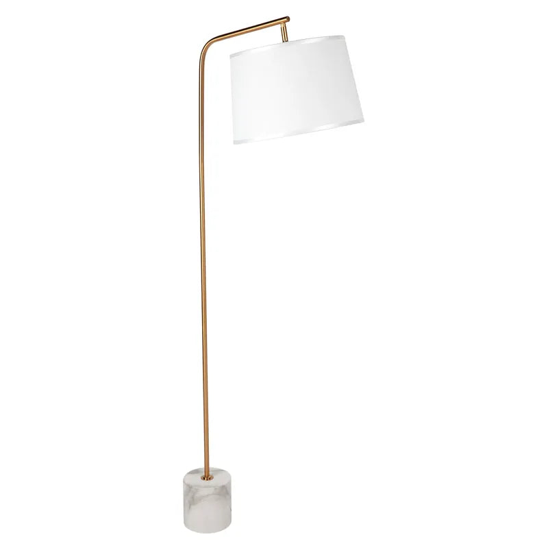 Cafe Lighting WAVERLY Floor Lamp - White Marble And Metal-Cafe Lighting-Ozlighting.com.au