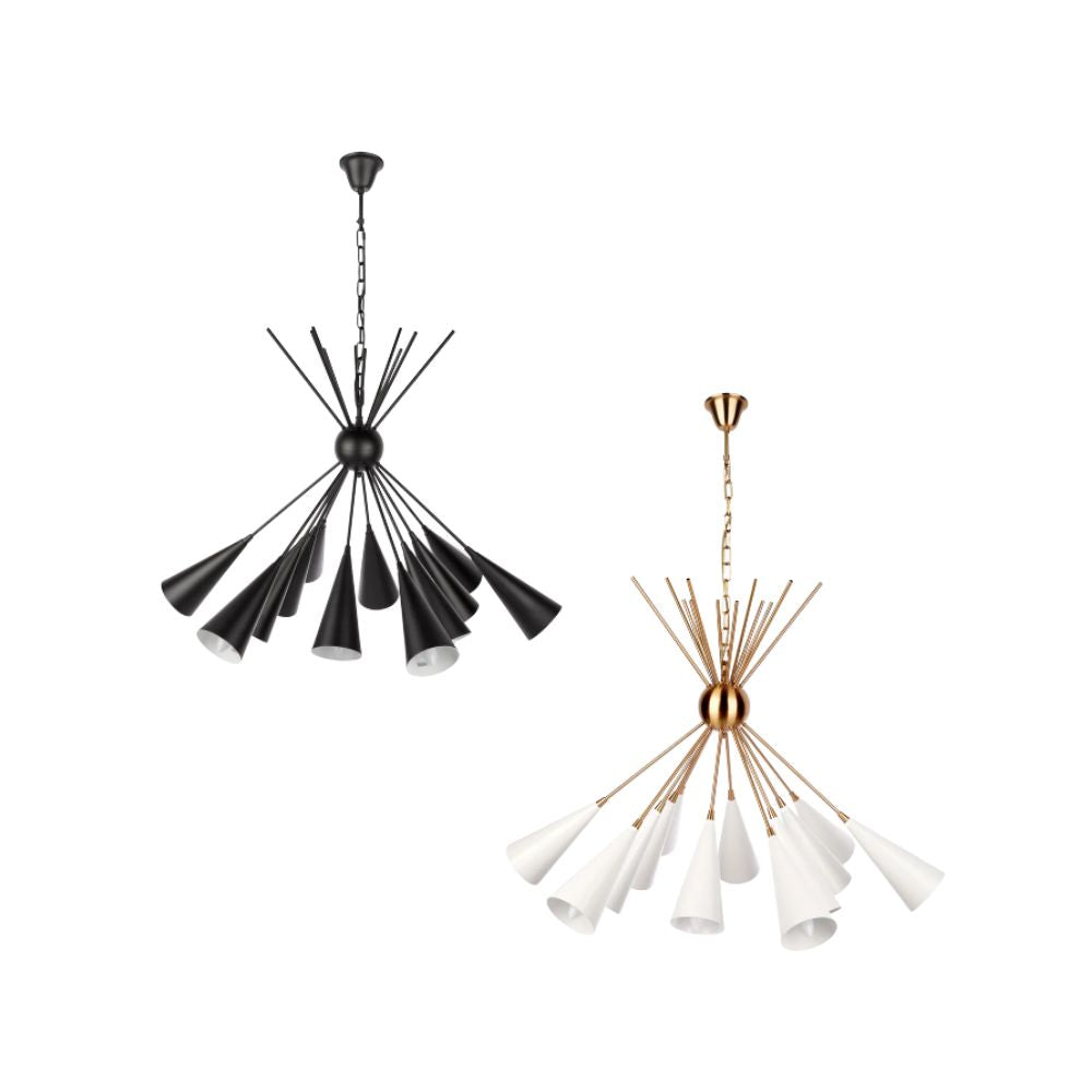 Cafe Lighting ZACHARY 12 Light Pendant CLL 20757 9320294127292
