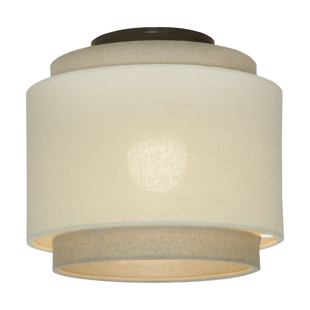 Cougar BERN - DIY Batten Fix Holder Cover Linen Shade Ceiling Light Shade Only-Cougar Lighting-Ozlighting.com.au