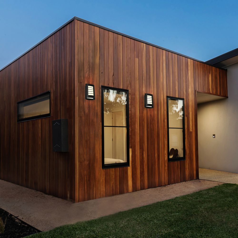 Cougar BICHENO - 8W LED Modern Exterior Flush Wall Light - 3000K-Cougar Lighting-Ozlighting.com.au