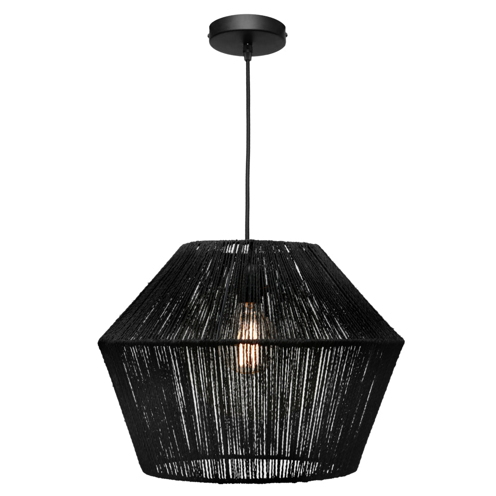 Cougar CASSIE Pendant Light - Natural String Woven-Cougar Lighting-Ozlighting.com.au