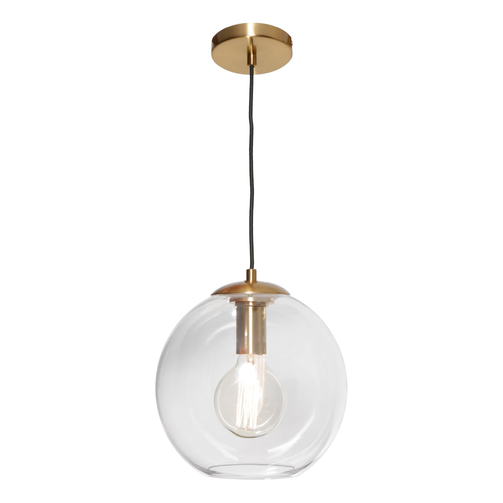 Cougar ORPHEUS - 1 Light Gold Glass Orb Pendant Large-Cougar Lighting-Ozlighting.com.au