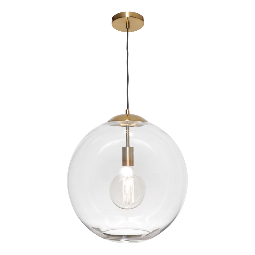 Cougar ORPHEUS - 1 Light Gold Glass Orb Pendant Large-Cougar Lighting-Ozlighting.com.au
