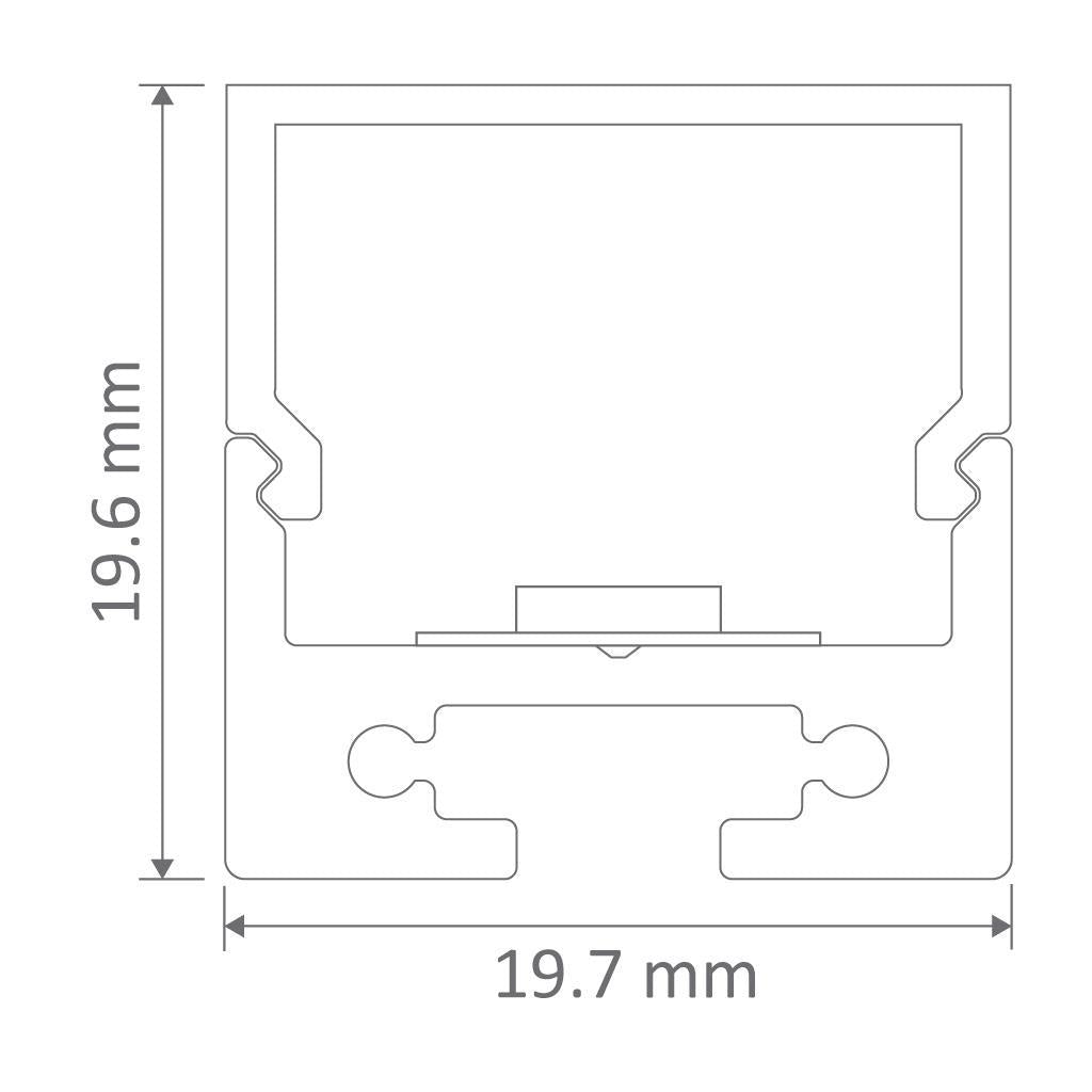 Domus BLOC-20 - 1000mm Surface Mounted LED Aluminium Profile-Domus Lighting-Ozlighting.com.au