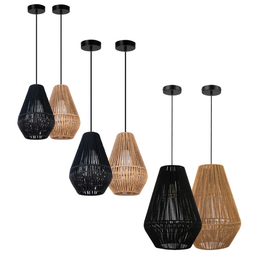 Domus CARTER-PDT Pendant - Paper Rope-Domus Lighting-Ozlighting.com.au