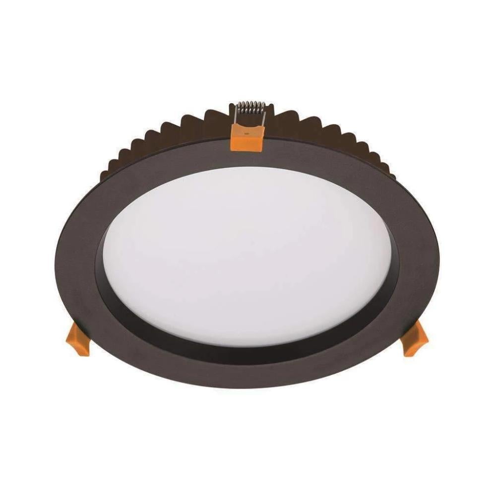 Domus DECO-28 LED Downlight - 28W, Tri-Colour, Dimmable, IP44, Round, Deep Face-Domus Lighting-Ozlighting.com.au