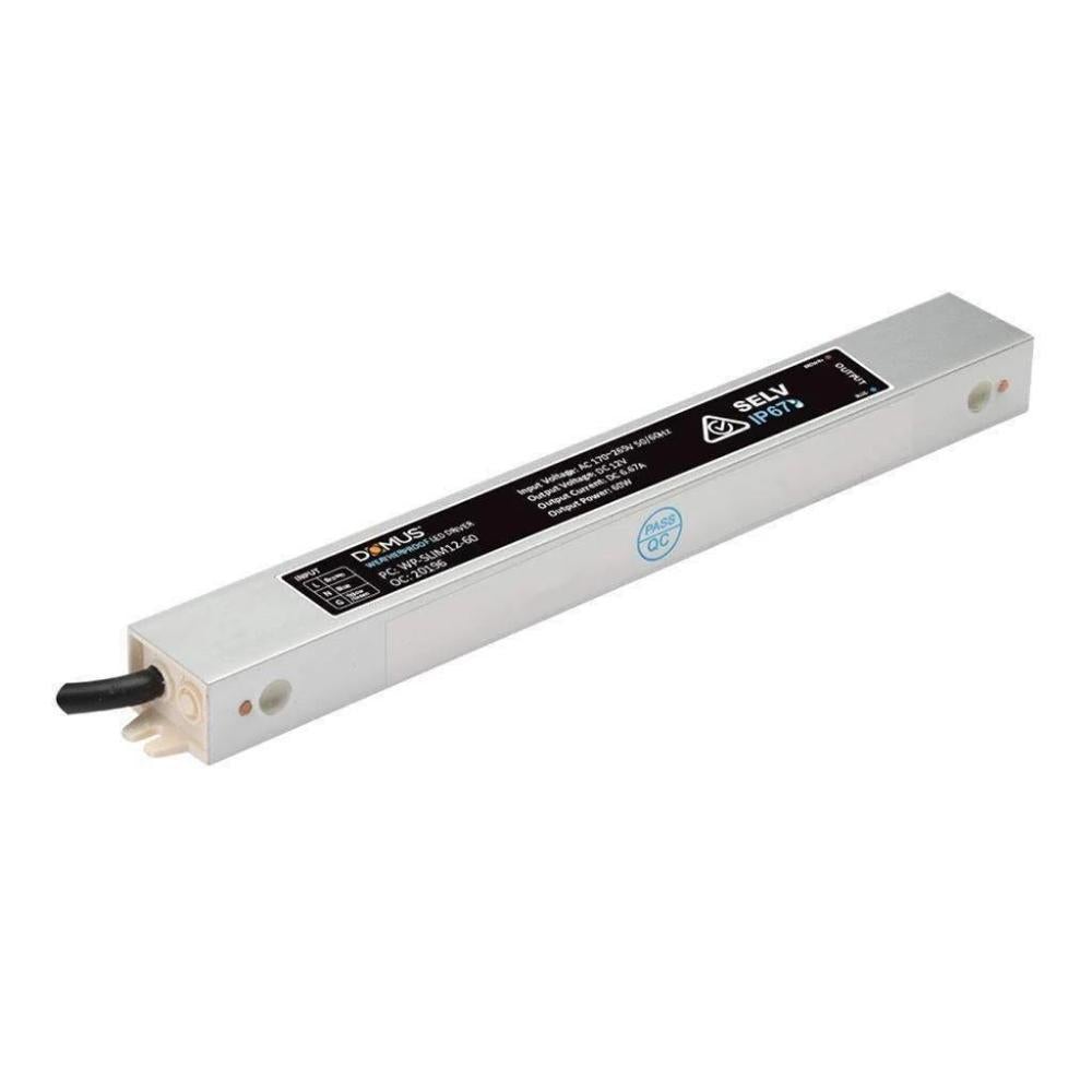 Domus DRIVER-WP12/SLIM - 12V DC Constant Voltage Weatherproof IP66 LED Driver-Domus Lighting-Ozlighting.com.au