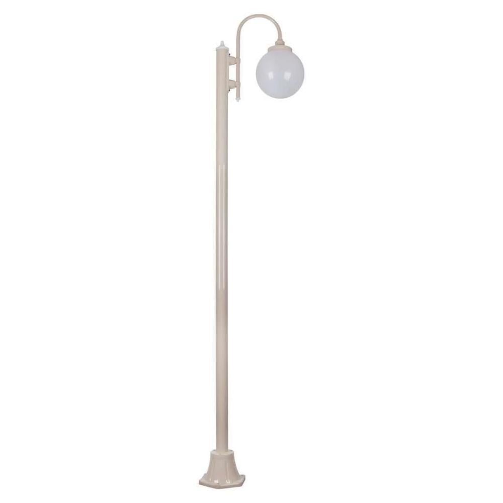 Domus GT-1001 Lisbon - Single Sphere Curved Arm Plain Post-Domus Lighting-Ozlighting.com.au