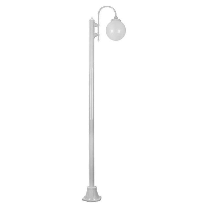 Domus GT-1001 Lisbon - Single Sphere Curved Arm Plain Post-Domus Lighting-Ozlighting.com.au