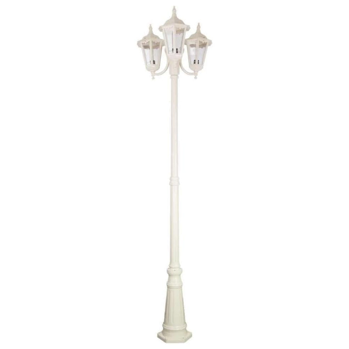 Domus GT-1078 Chester - Triple Head Curved Arm Tall Post Light-Domus Lighting-Ozlighting.com.au