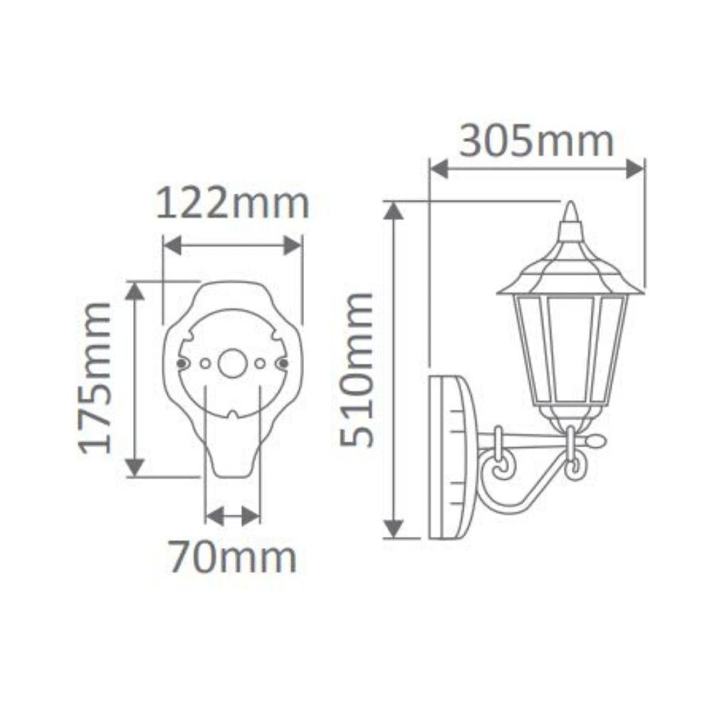 Domus GT-131 Chester Wall Light - Upward-Domus Lighting-Ozlighting.com.au