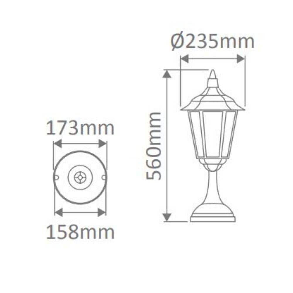 Domus GT-133 Chester Outdoor Pillar Mount-Domus Lighting-Ozlighting.com.au