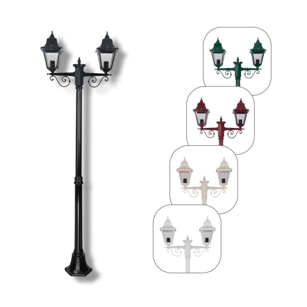 Domus GT-237 Paris Post Light - Twin Head-Domus Lighting-Ozlighting.com.au