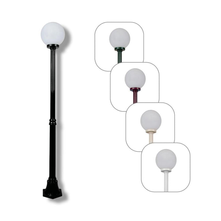 Domus GT-555 Siena - 25cm Sphere Medium Post-Domus Lighting-Ozlighting.com.au