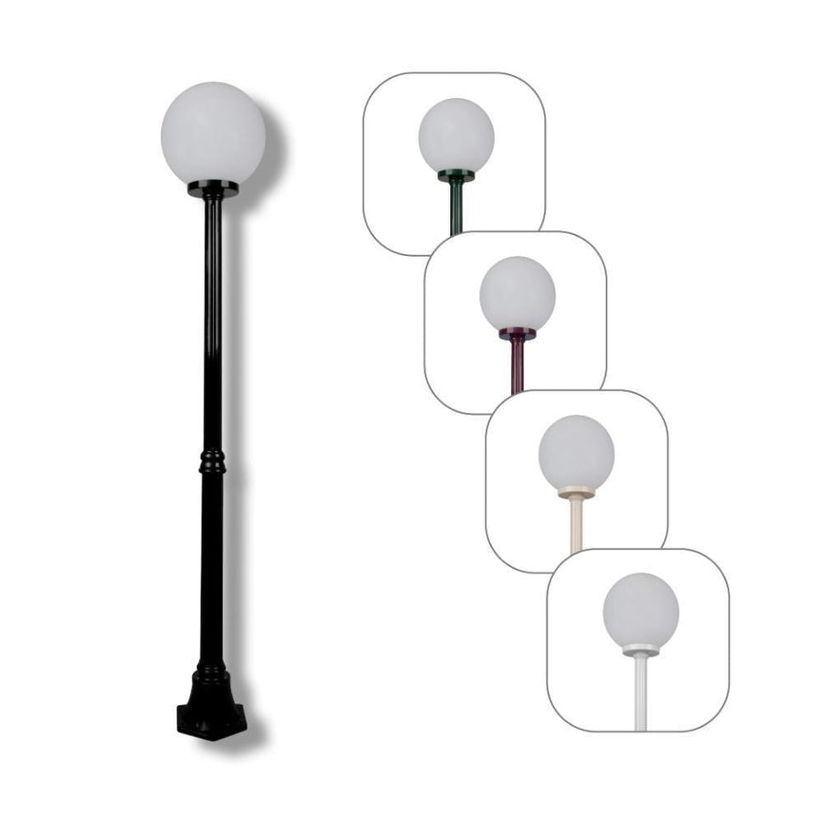 Domus GT-556 Siena - 30cm Sphere Medium Post-Domus Lighting-Ozlighting.com.au