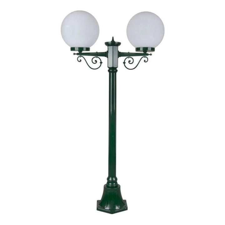 Domus GT-567 Siena - Twin 25cm Spheres Short Post-Domus Lighting-Ozlighting.com.au