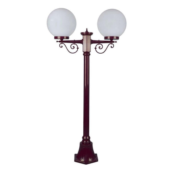 Domus GT-567 Siena - Twin 25cm Spheres Short Post-Domus Lighting-Ozlighting.com.au